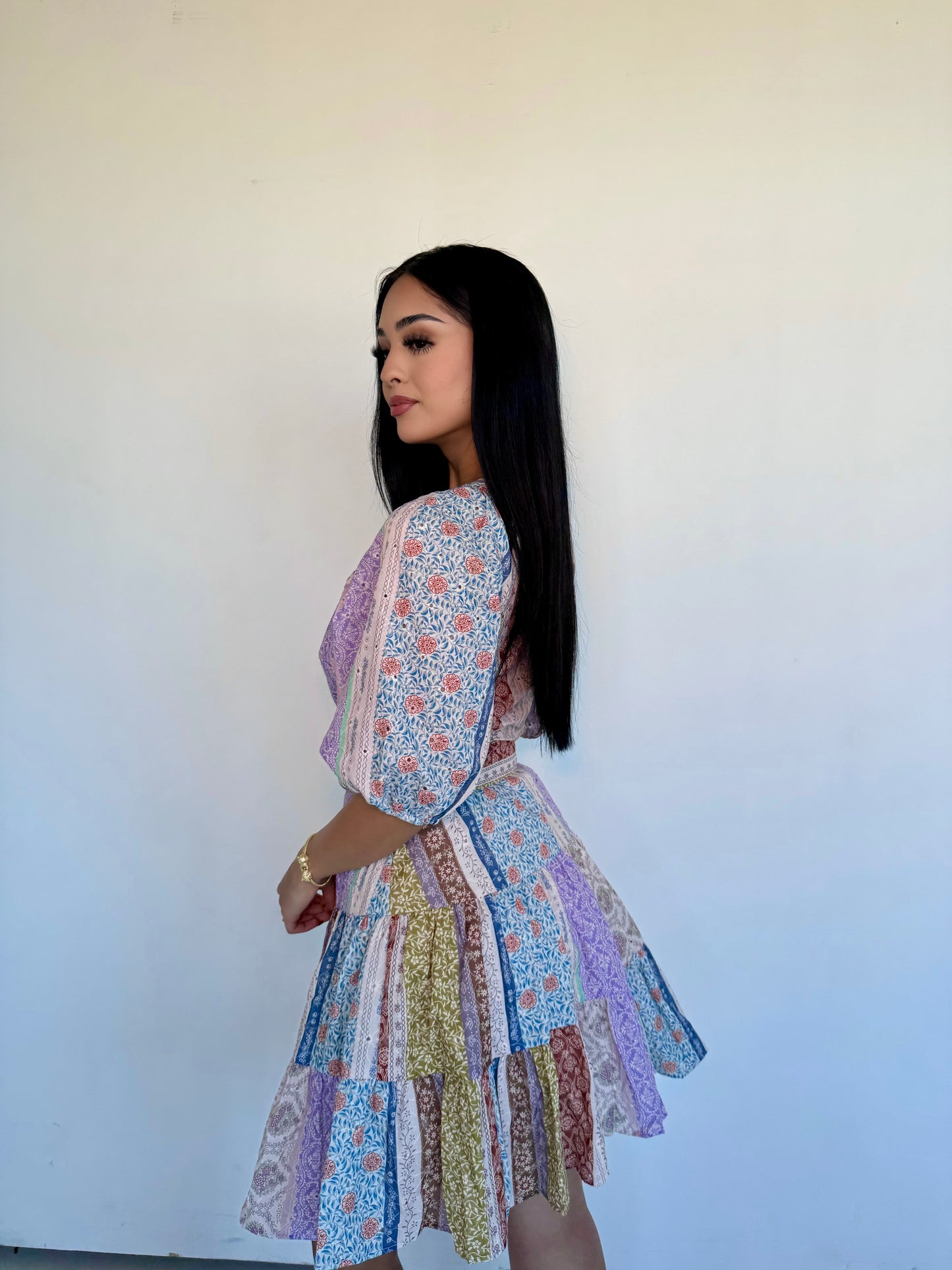 Botanic patch dress