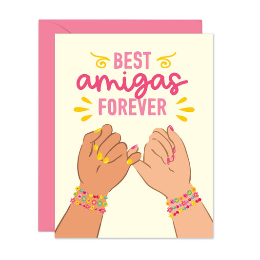 Best Amigas Forever | Friendship Bracelet card