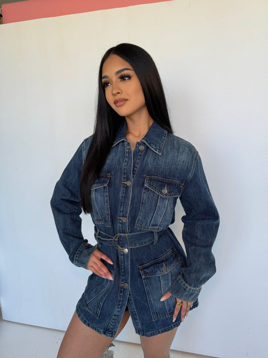 Alexa denim dress