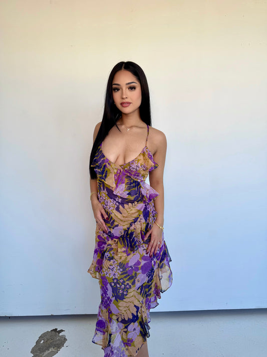 Lupine bloom salsa dress