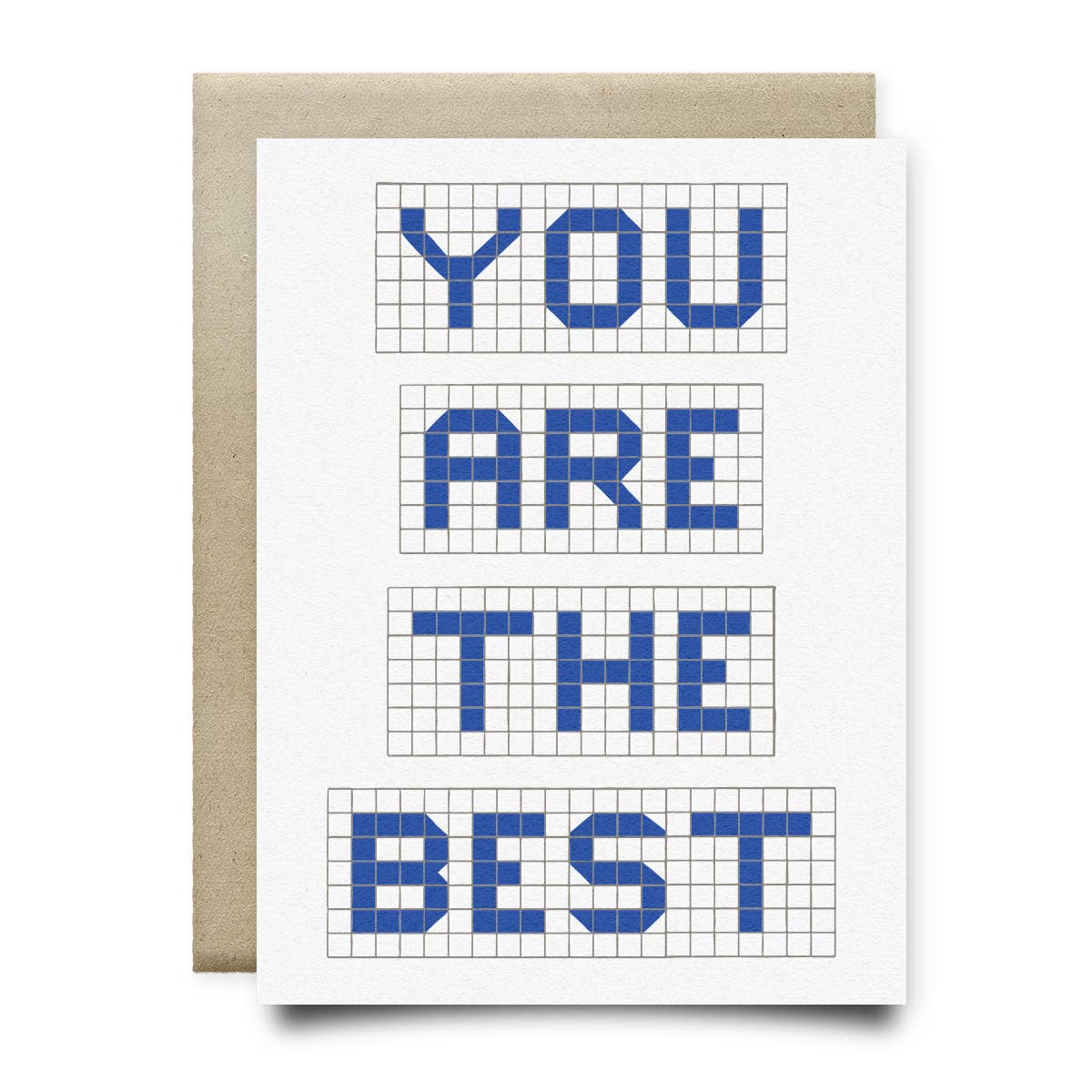 You Are the Best | Houston Blue Tile Greeting Card