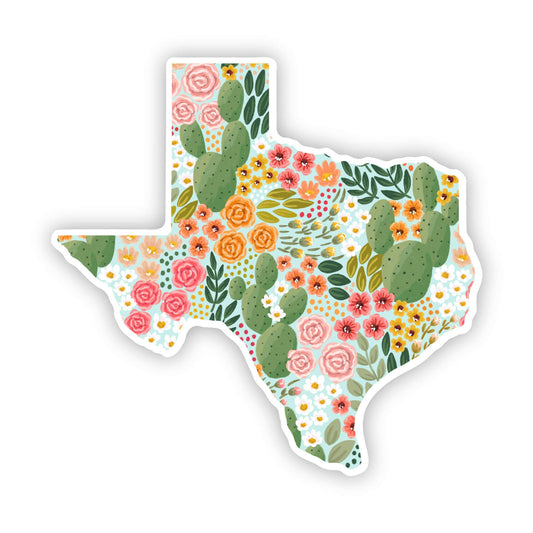 Texas State Floral Sticker 3x3in.