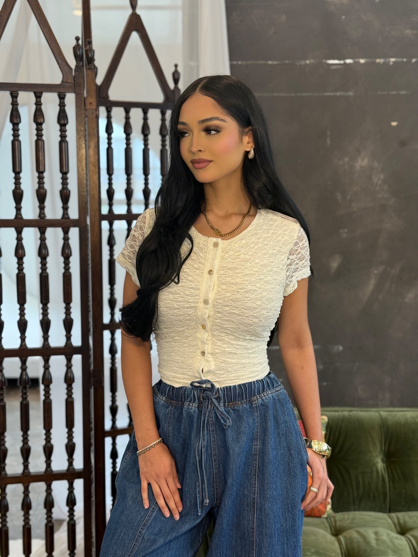 Lacey top