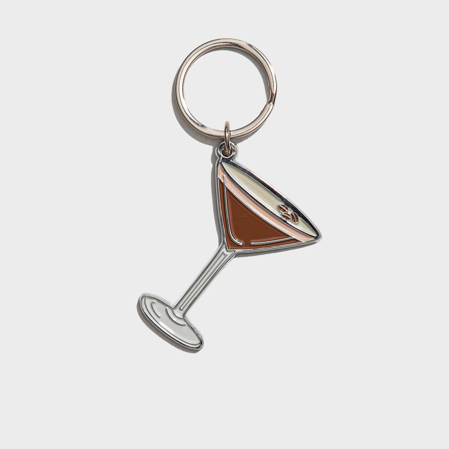 Espresso Martini Enamel Keychain Bag Charm