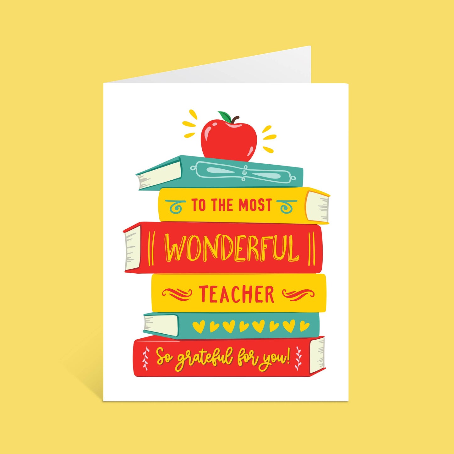 Most Wonderful Teacher | Teacher Appreciation Card