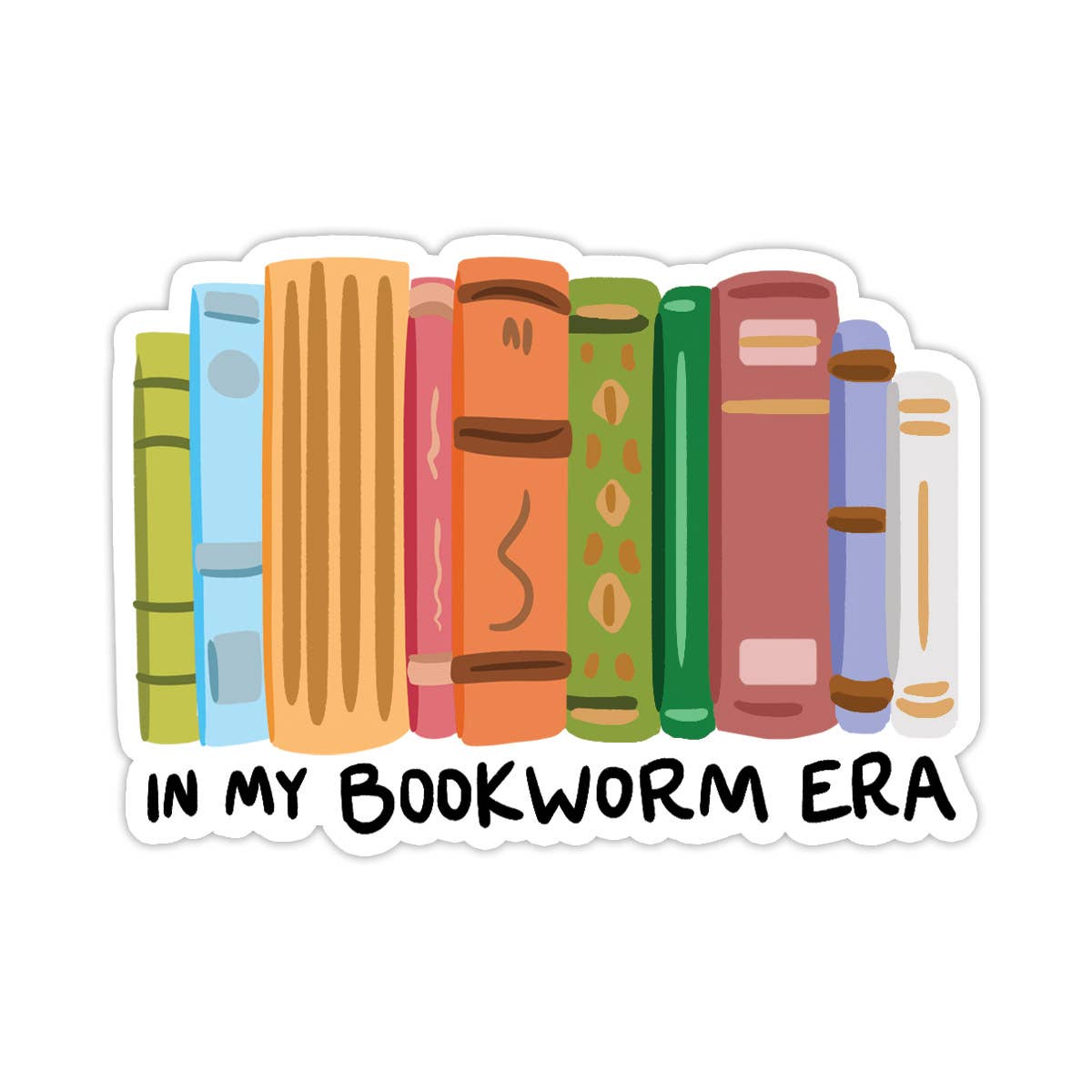 Bookworm Era Vinyl Sticker - Perfect for Bookstores