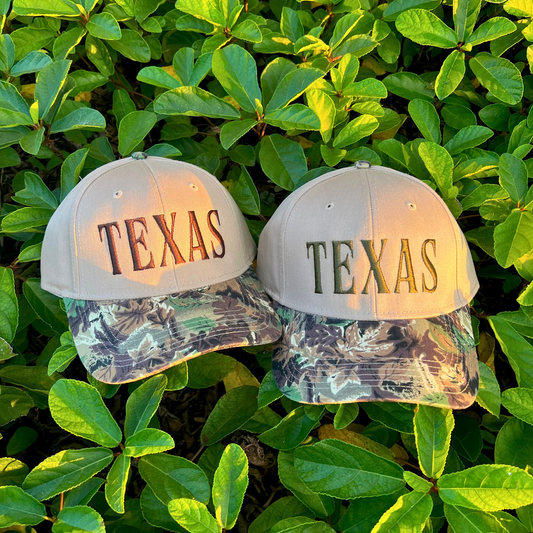 TEXAS Camo Two-Toned Structured Cap
