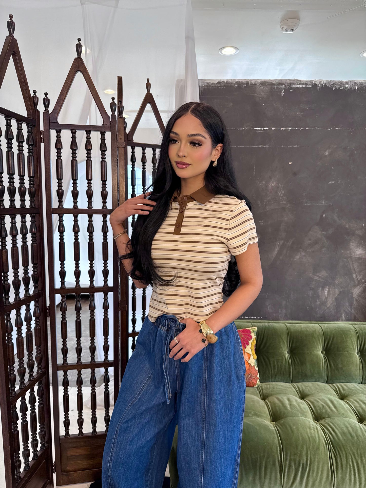 Jane collar top
