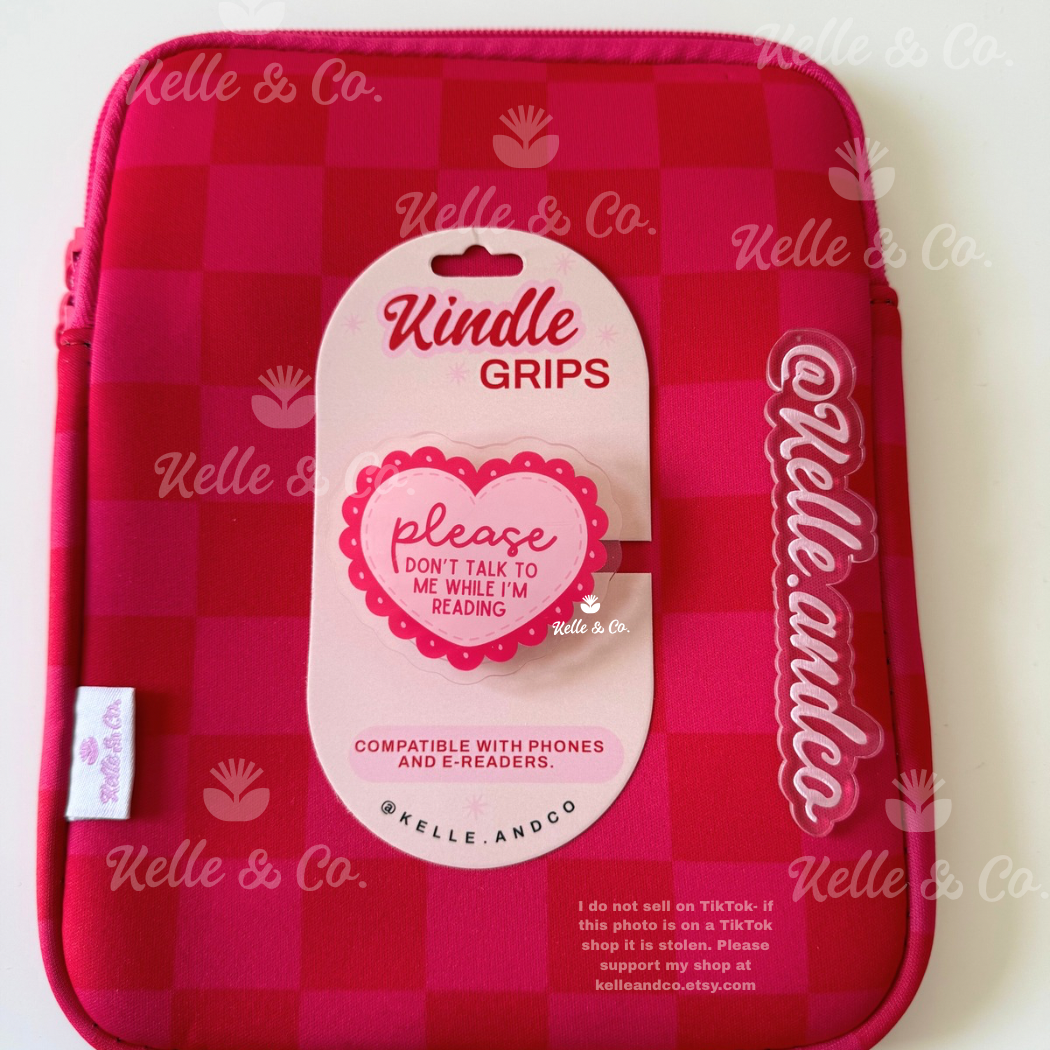 Please don’t talk kindle grip | coquette MagSafe kindle grip
