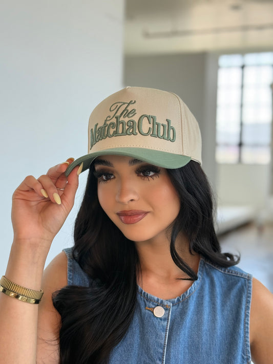 The matcha club hat