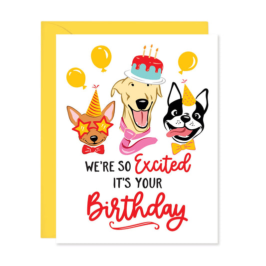 So Excited Birthday Card (A2)