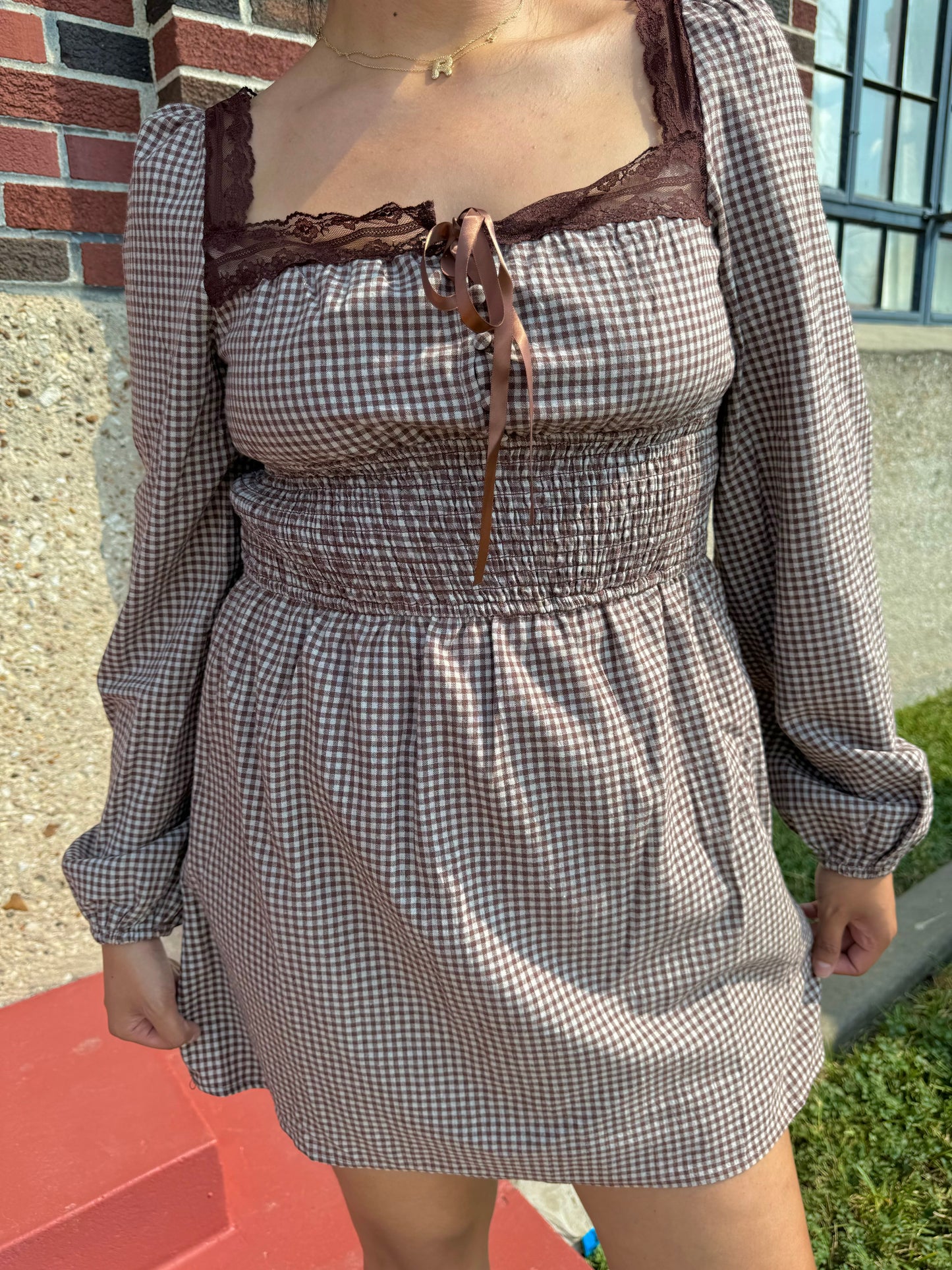 fatima gingham dress