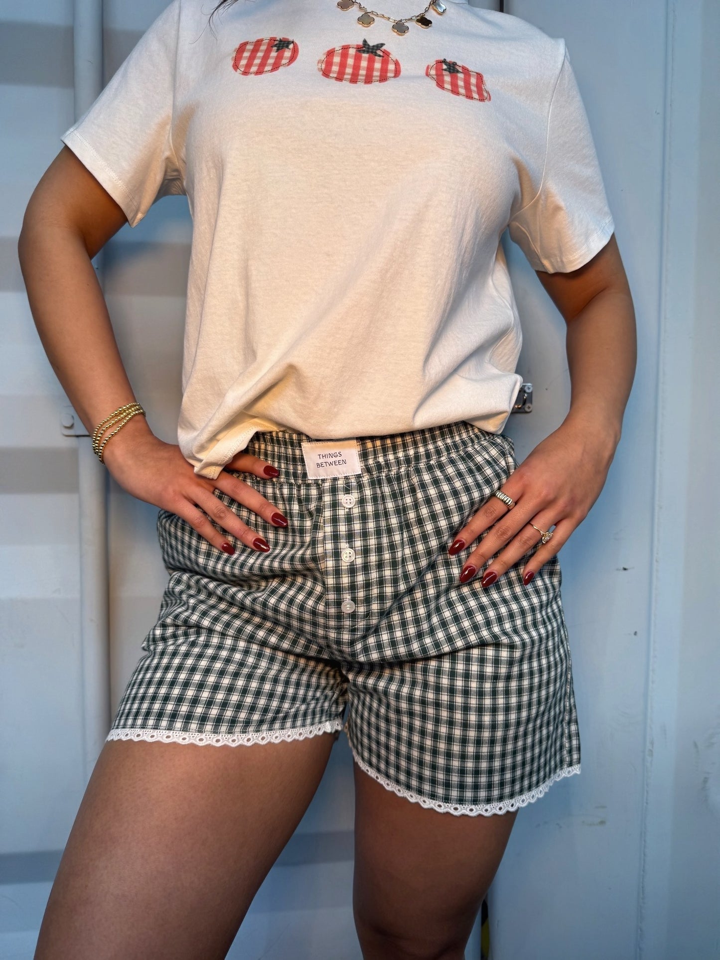 Deep verde boxer shorts