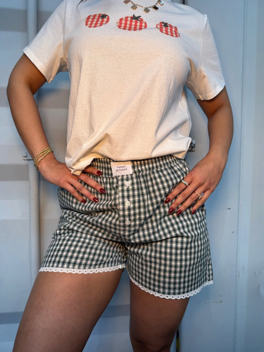 Deep verde boxer shorts