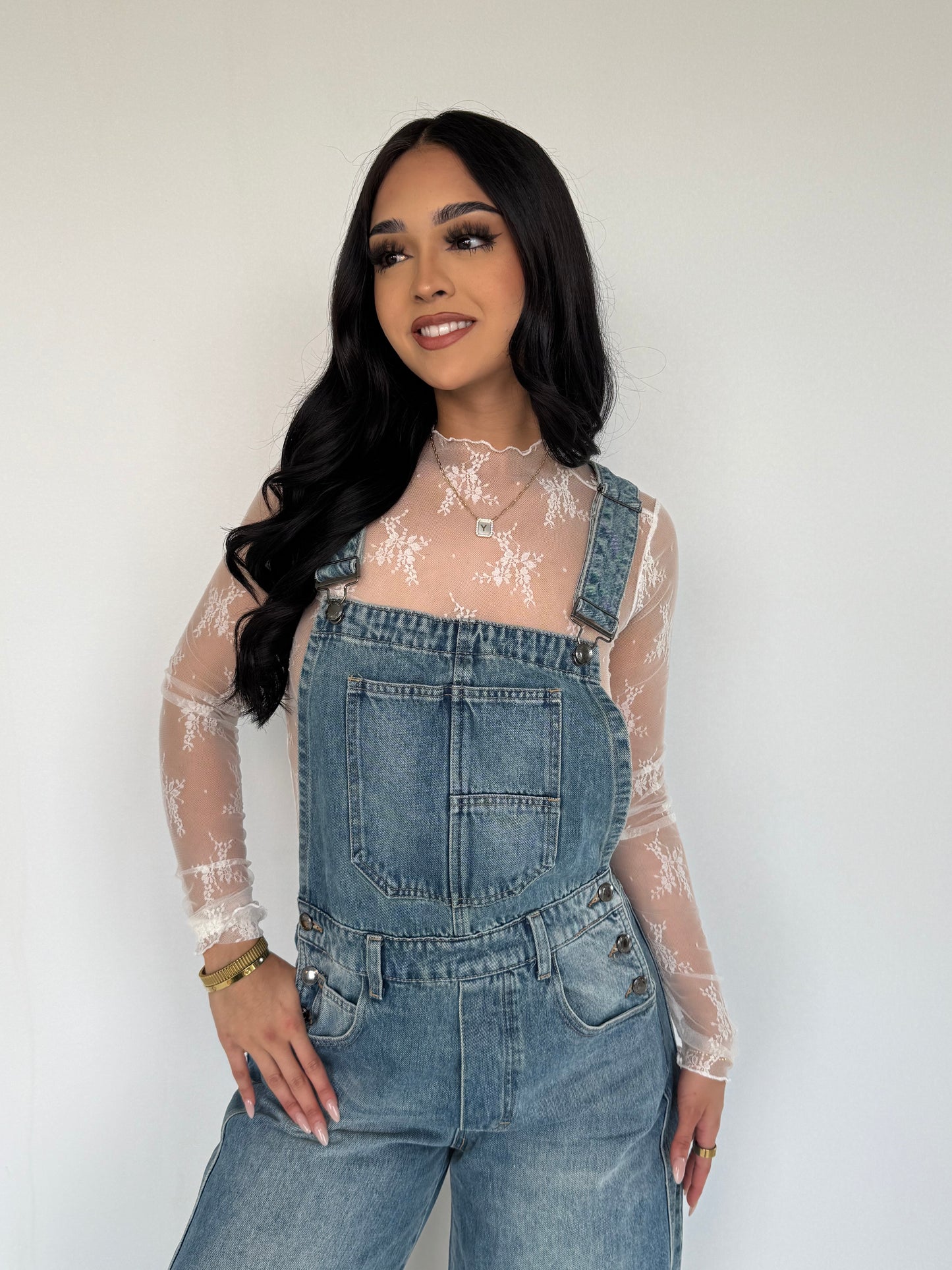 Duele el amor denim overalls
