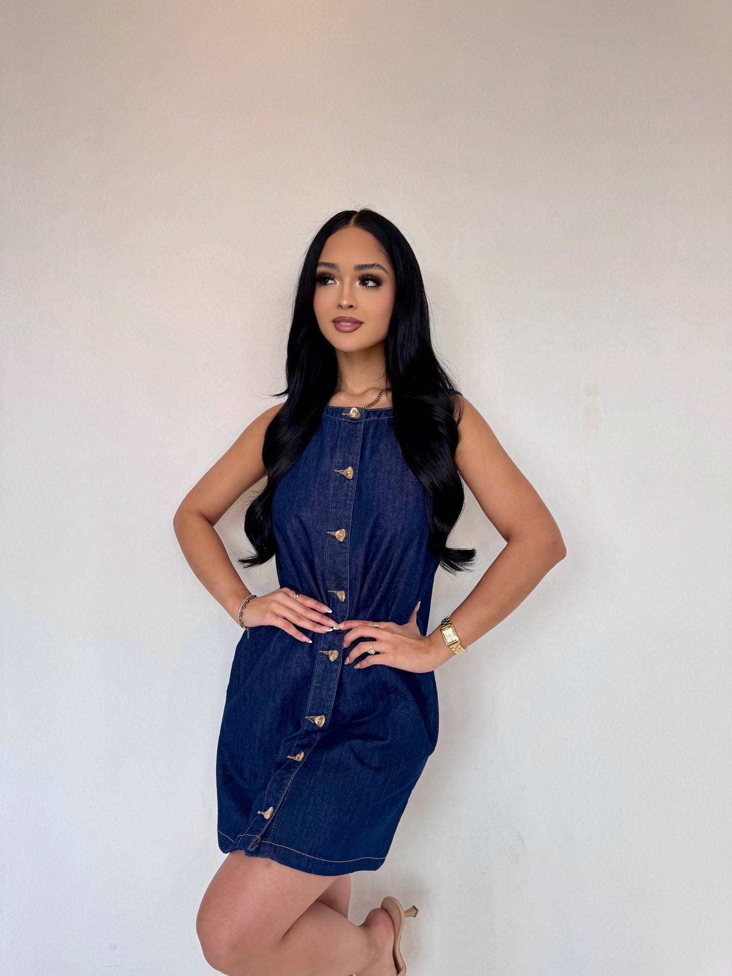 Demi denim dress