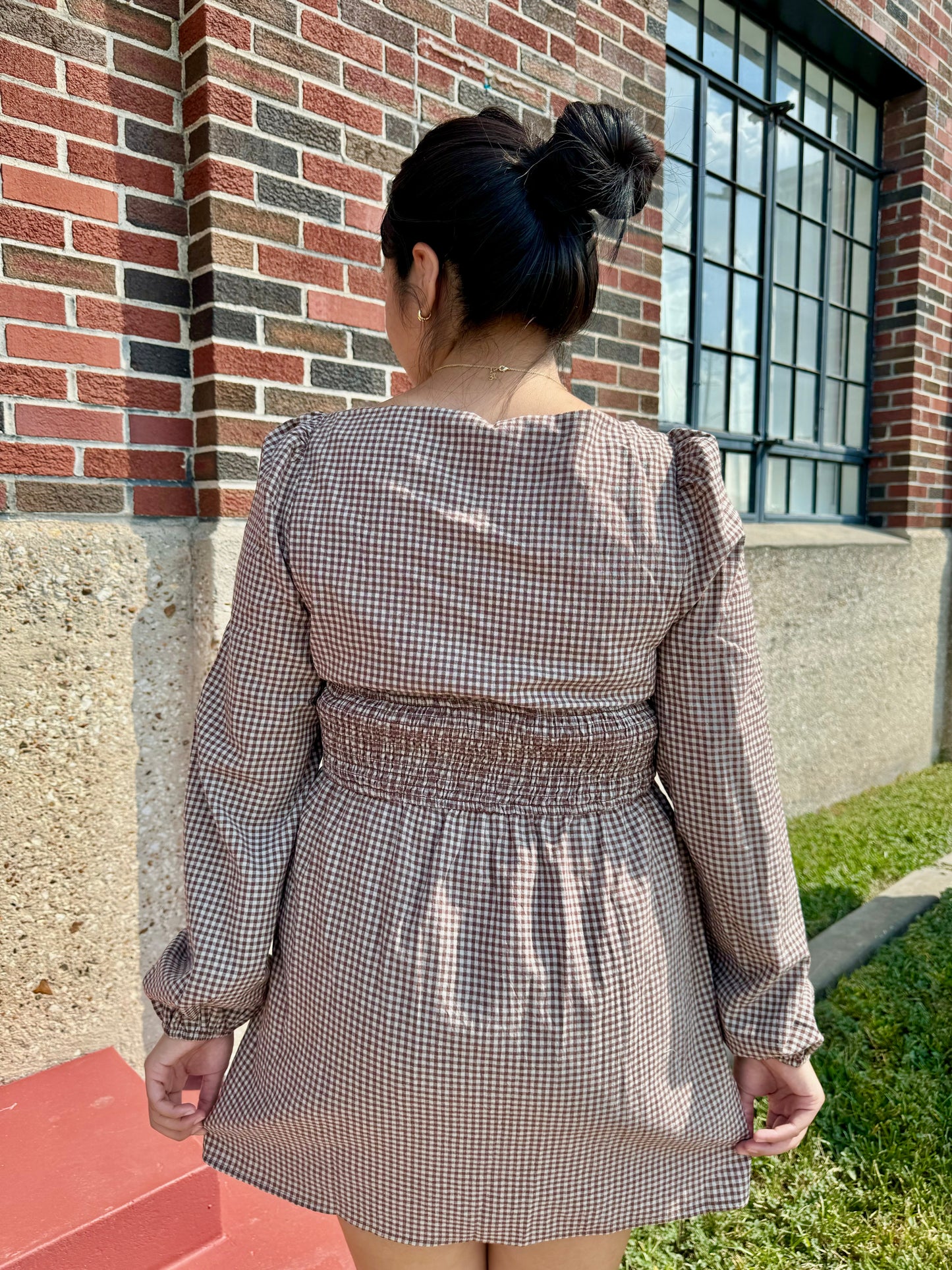 fatima gingham dress