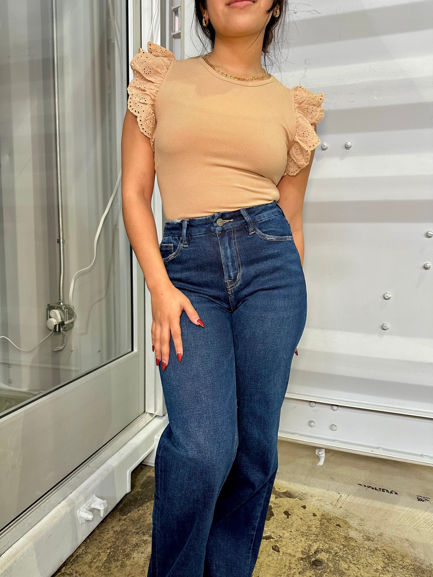 fatima wide leg jean