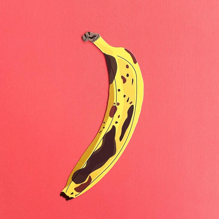 Banana Bookmark (it's die cut!)