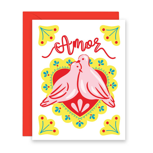 Amor Birds | Love Card in Spanish