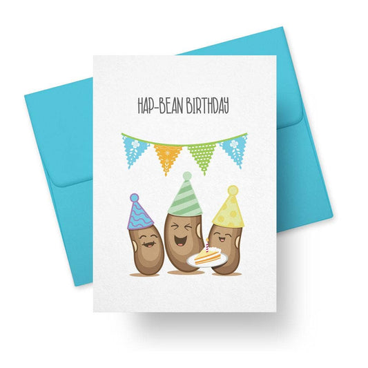 Hap-Bean Birthday Spanish Birthday Card