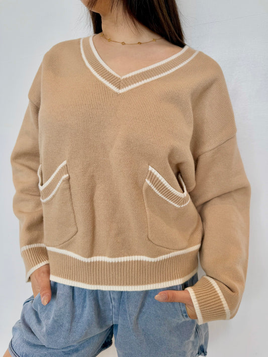 Lily taupe sweater