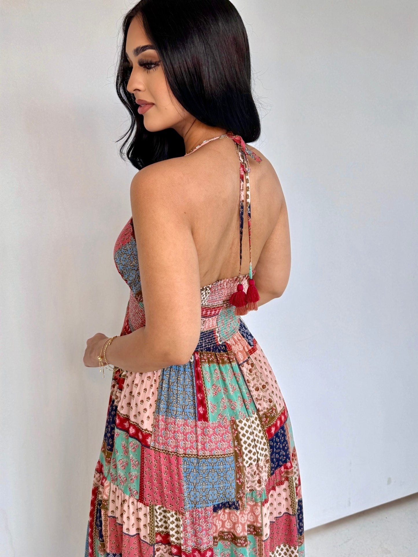 Camelia patch dream dress