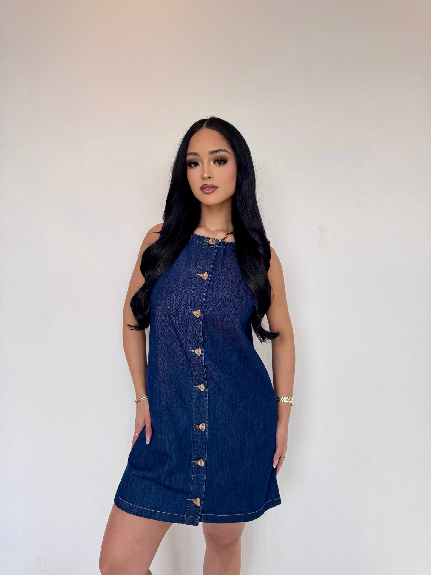 Demi denim dress
