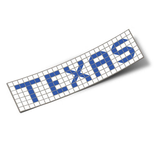 Texas Houston Blue Tiles Sticker