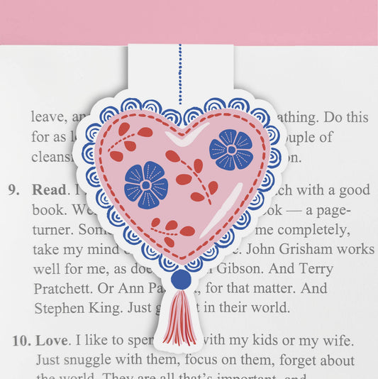 Magnetic Bookmark | Mexican Heart Ornament