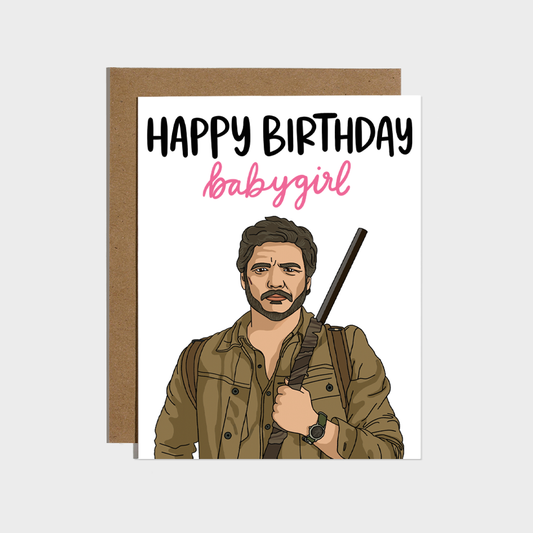 Pedro Babygirl Birthday Card