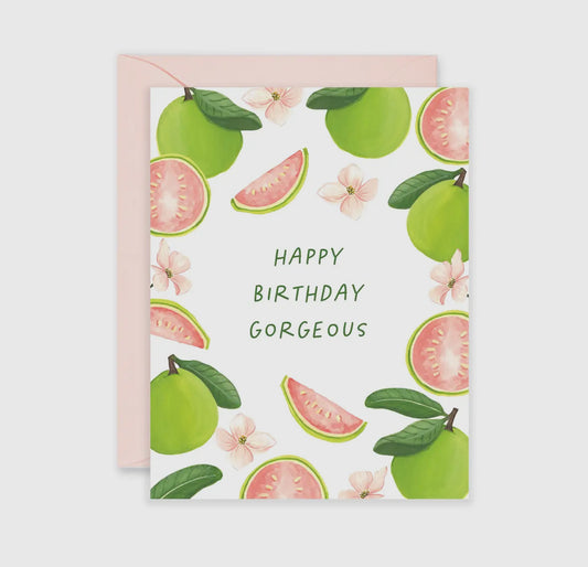 gorgeos guava birthday card
