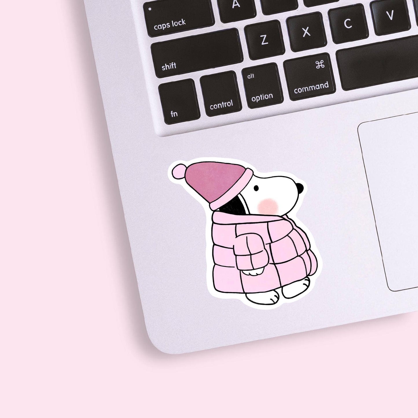 Snoopy Puffer Jacket Holiday Vinyl Sticker