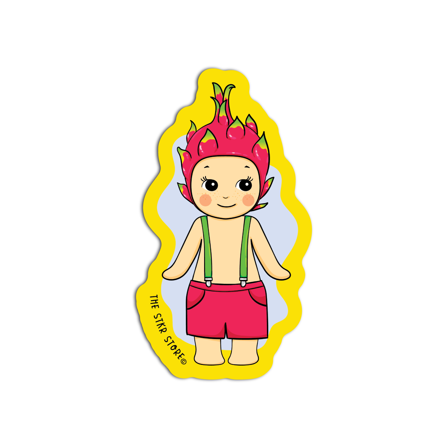 Baby Dragon Fruit Vinyl Textured Sticker