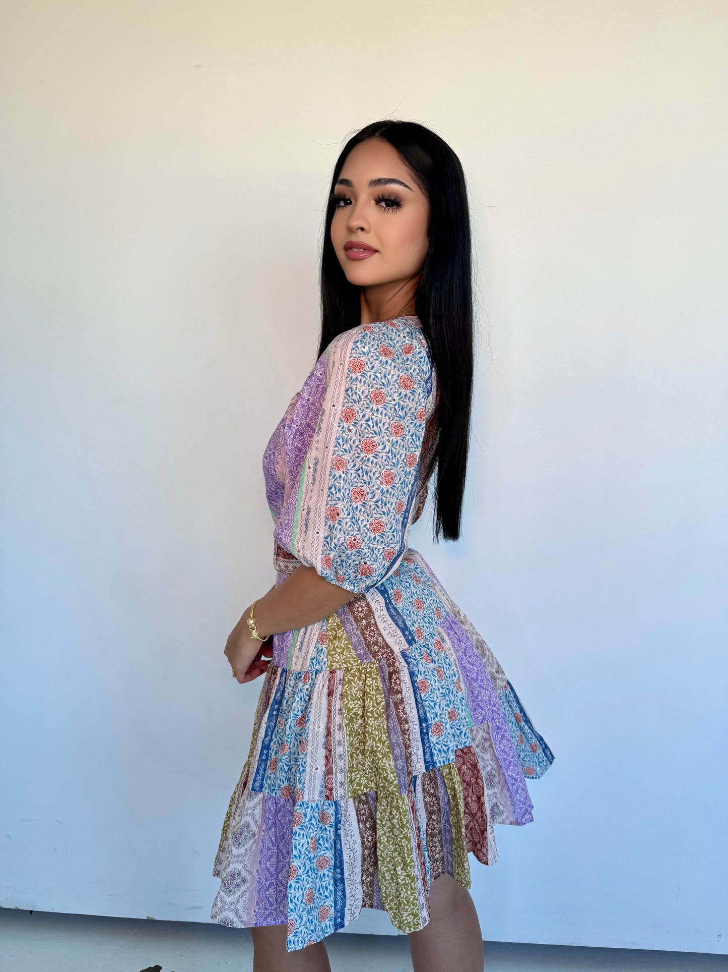 Botanic patch dress