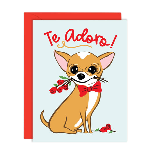 Te Adoro Chihuahua Dog | Love Card in Spanish (A2)