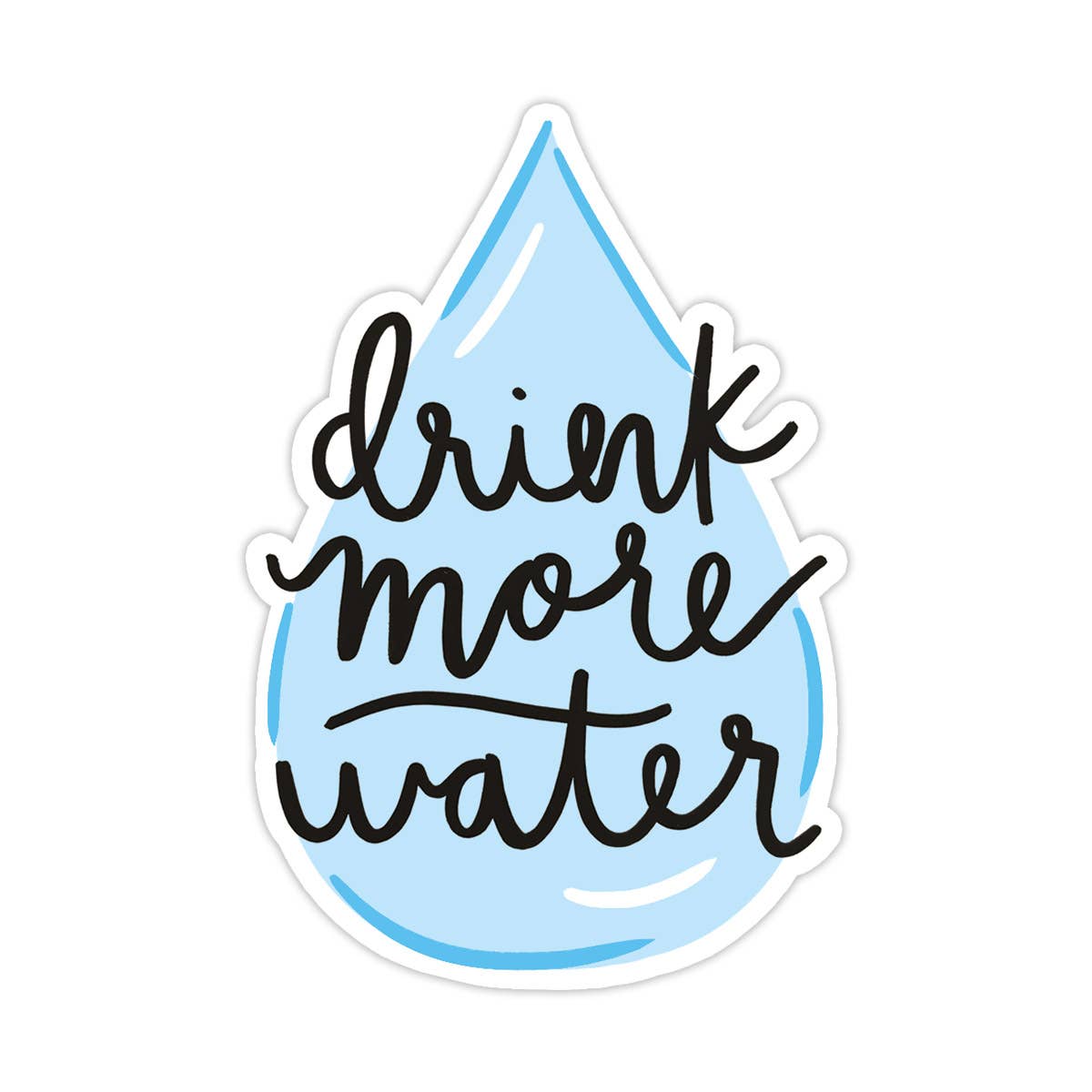 Drink More Water Vinyl Sticker - Back to School
