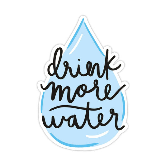 Drink More Water Vinyl Sticker - Back to School