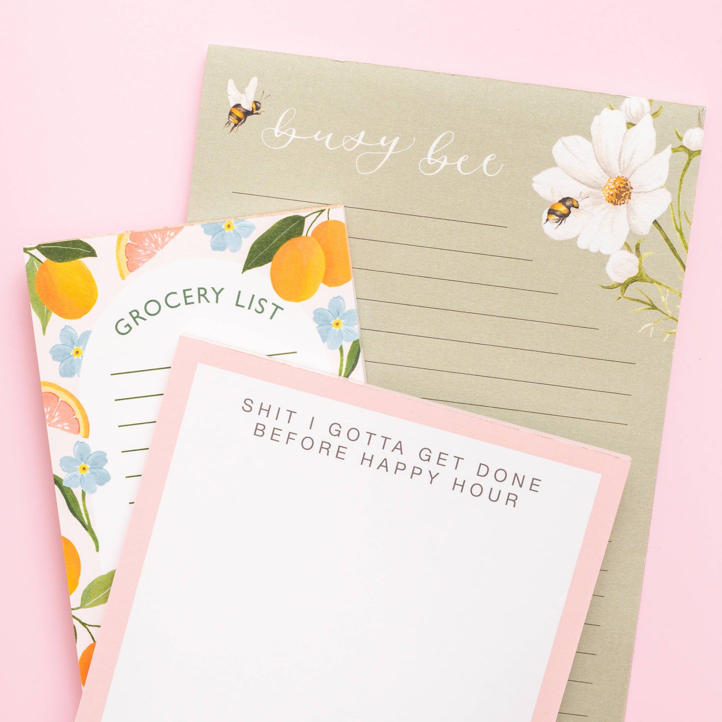 Before Happy Hour Notepad - Funny Desk Notepad