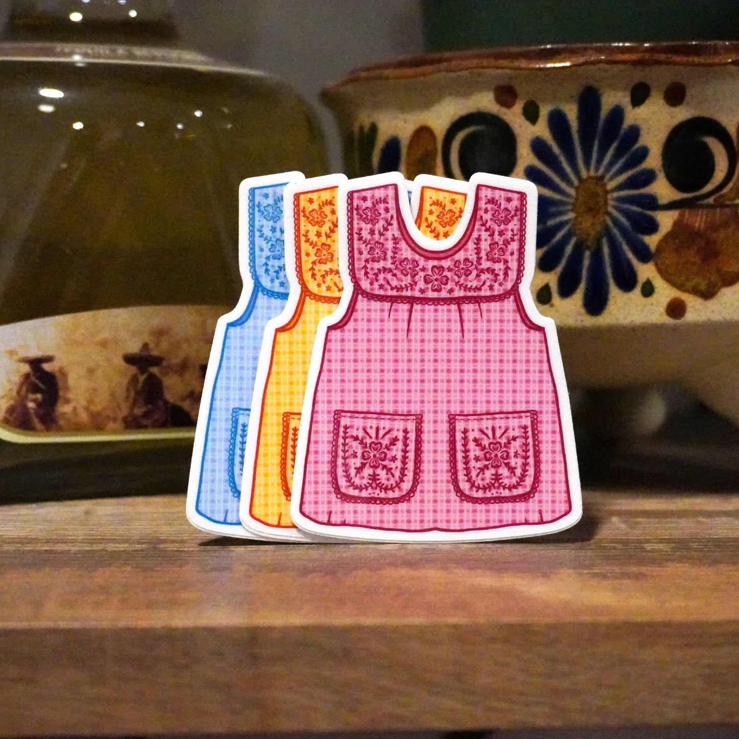 Abuelas Blue Mandil Vinyl Sticker