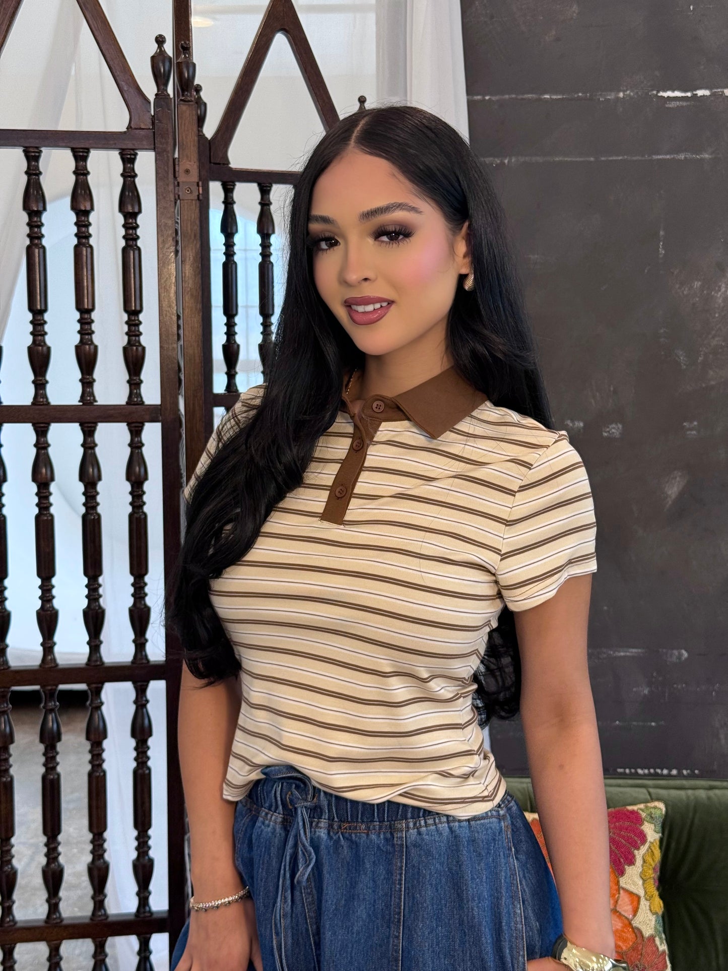 Jane collar top