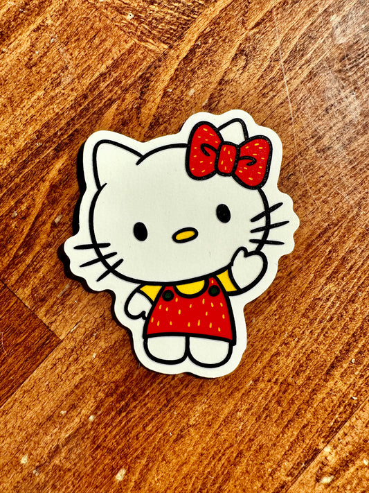 strawberry hello kitty sticker