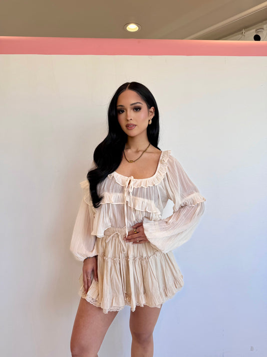 Cream blouse
