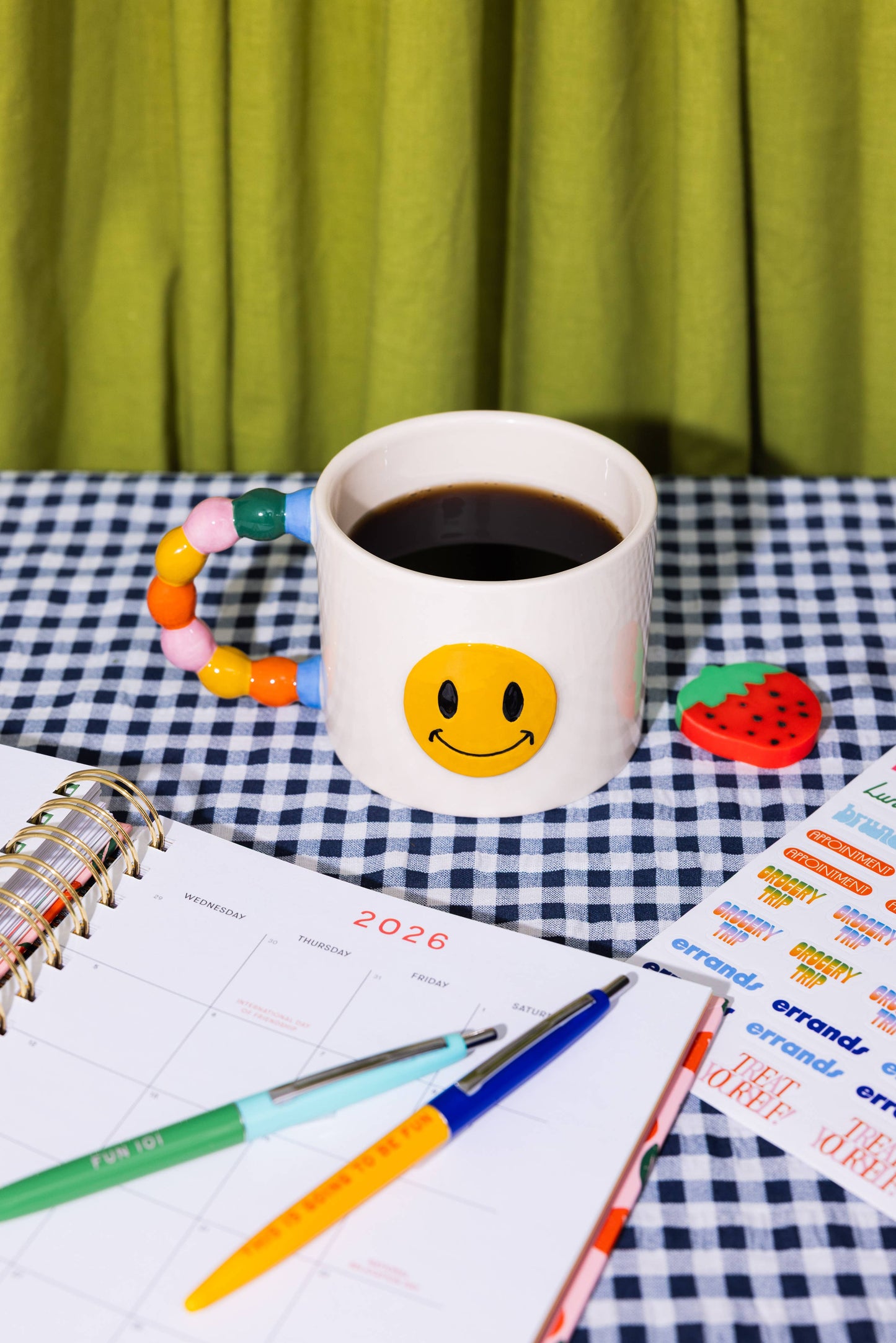 Novelty Ceramic Mug, Smiley Face