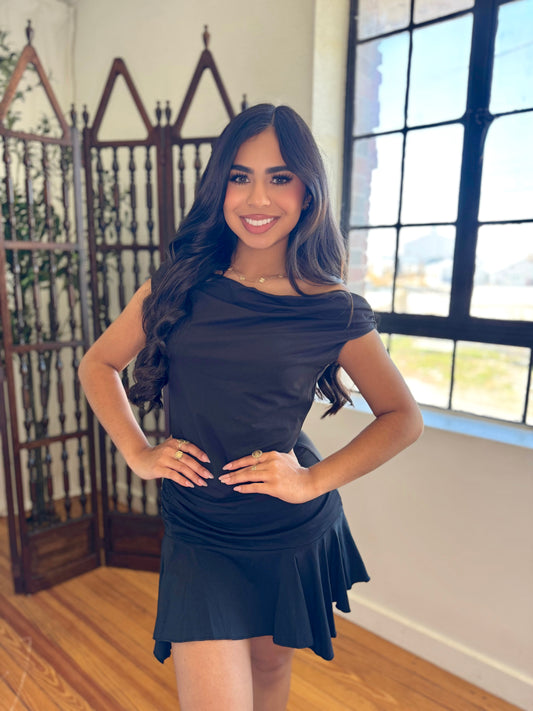 Don’t leave me mini dress