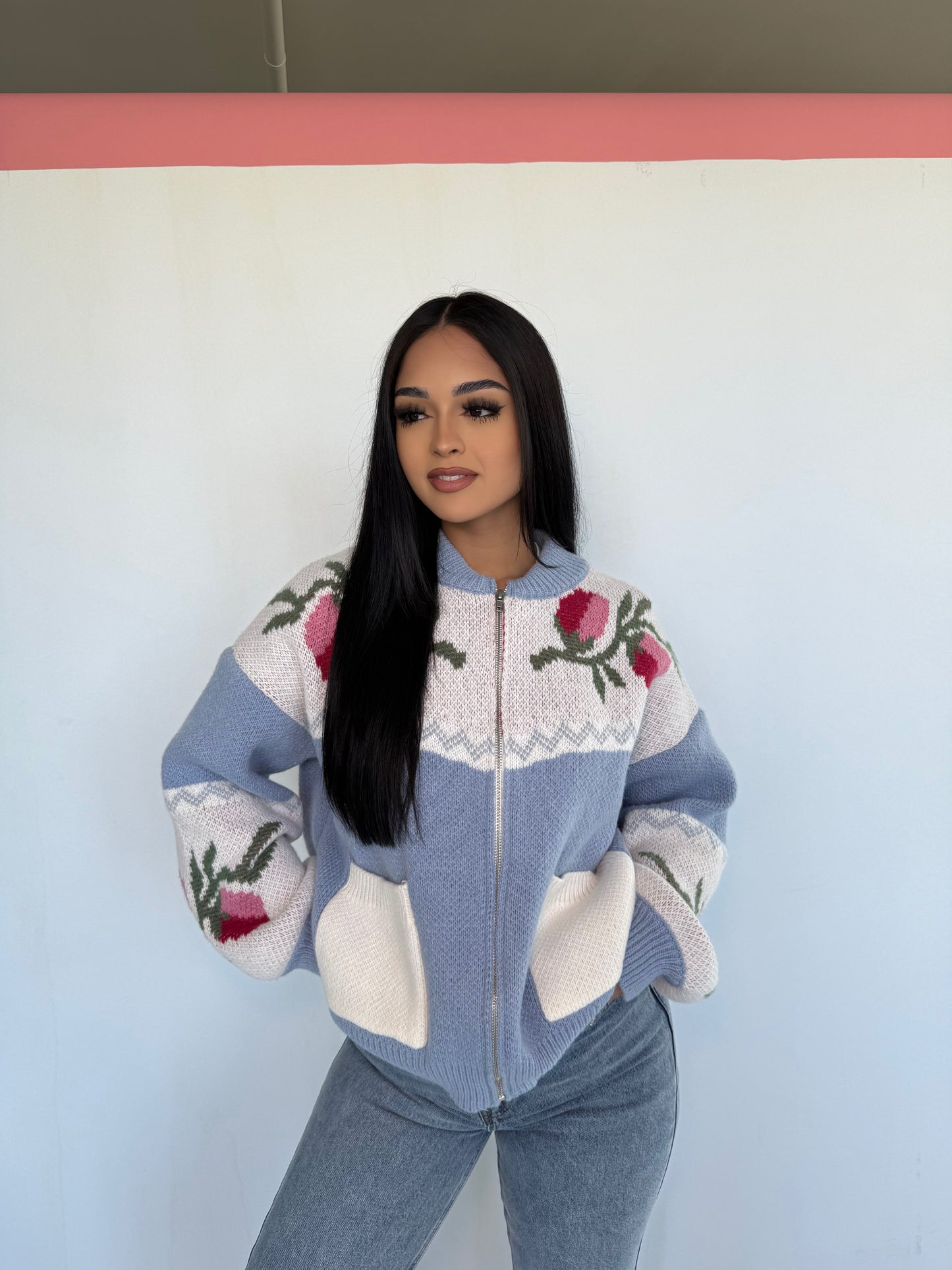 Tulipanes de primavera sweater