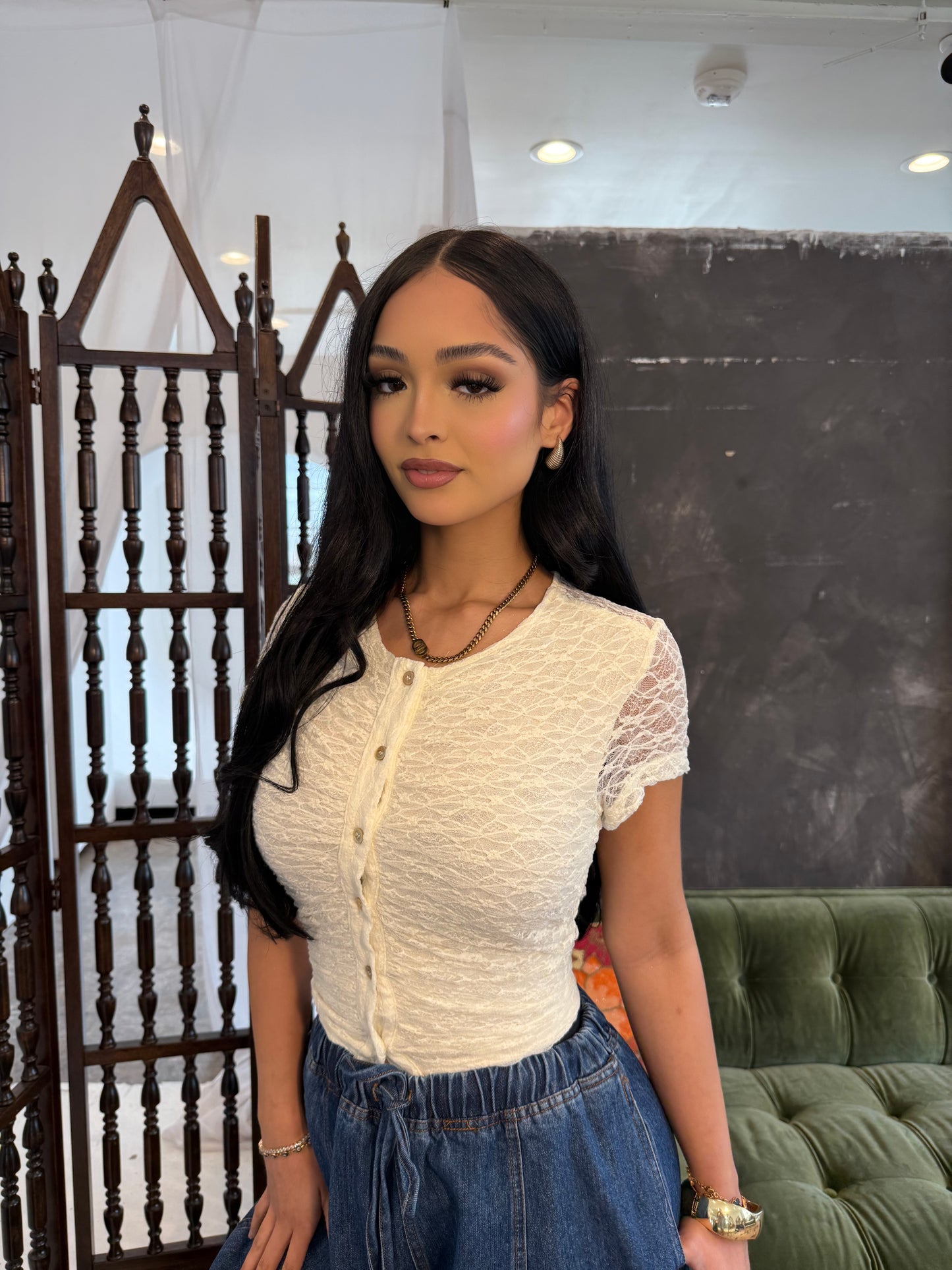 Lacey top