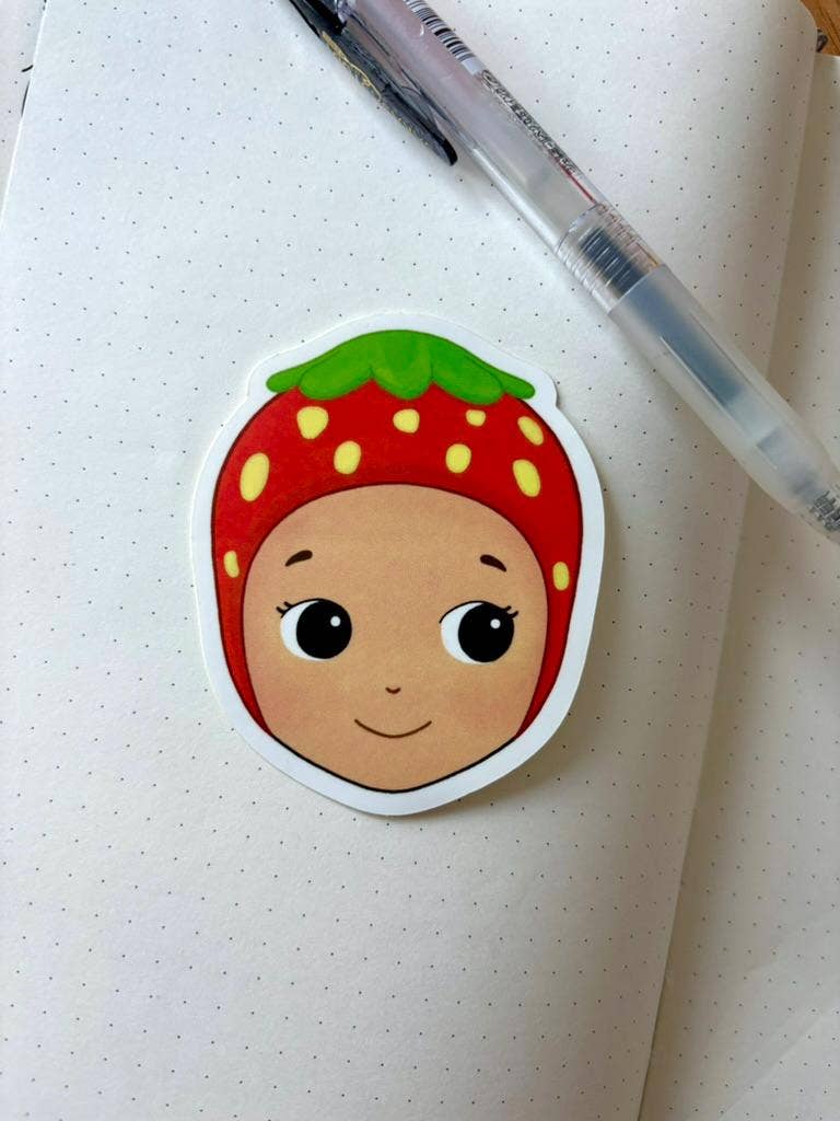 Strawberry Sonny Angel Vinyl Waterproof Sticker