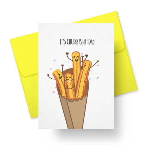 Adorable Churro-Themed Birthday Greeting