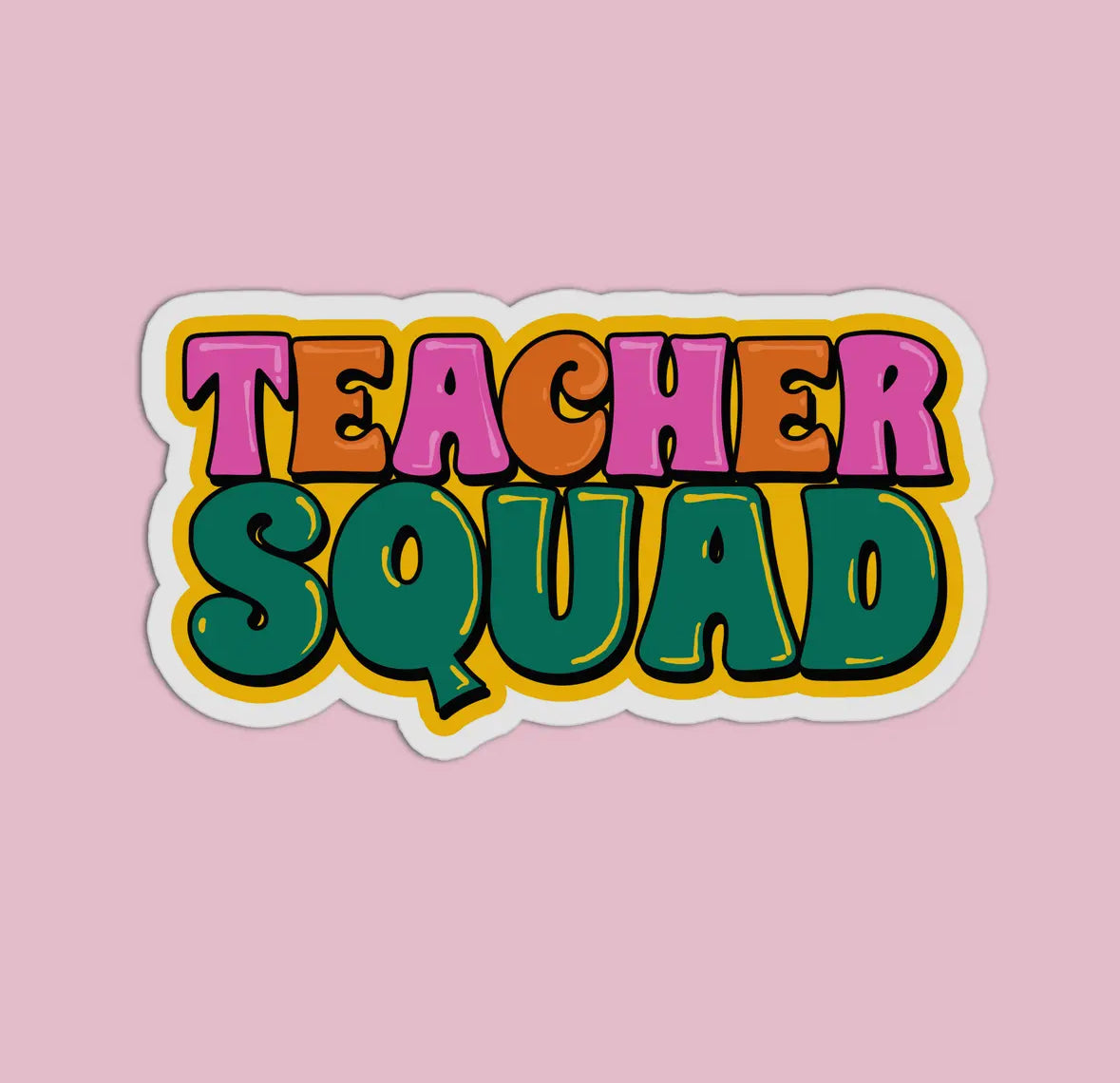 teacher squad sticker